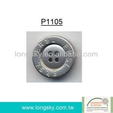 (st#P1105) Custom laser embossed sewing plastic polyester button