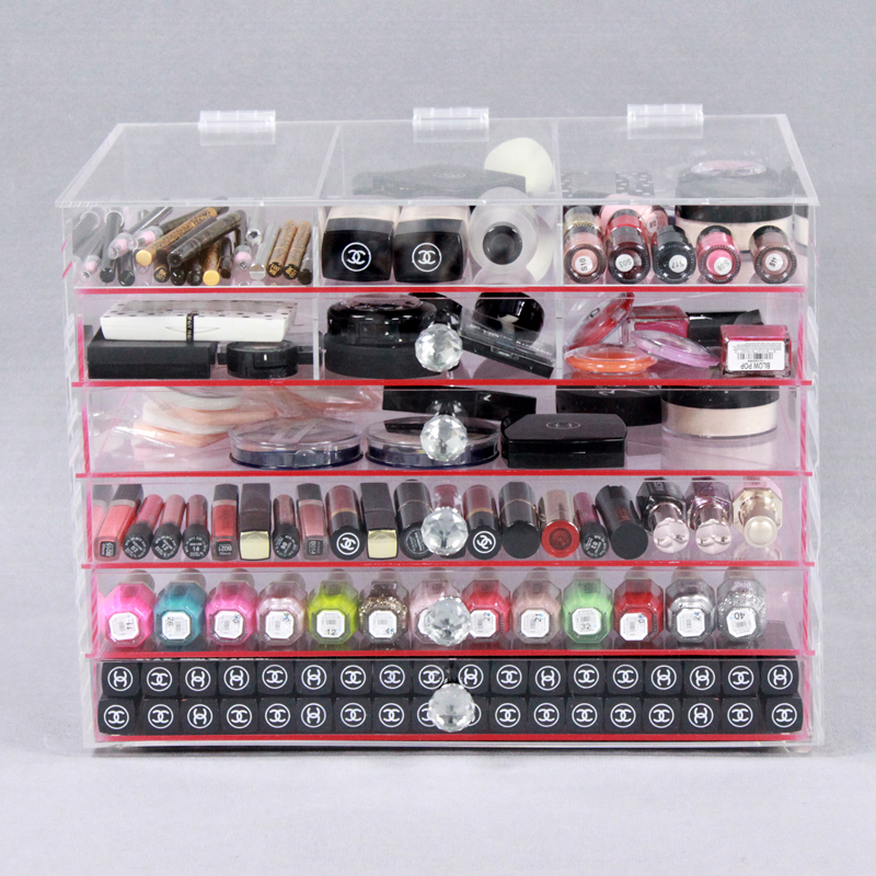 Acrylic Cube Makeup Organizer