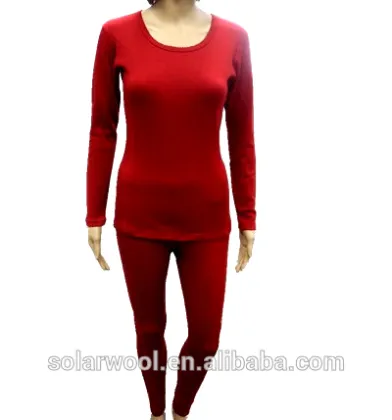Ladies' Merino wool Blouses &Tops Underwear Suit