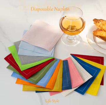 Wholesale Cocktail Disposable Bar Cotton Napkins Roll