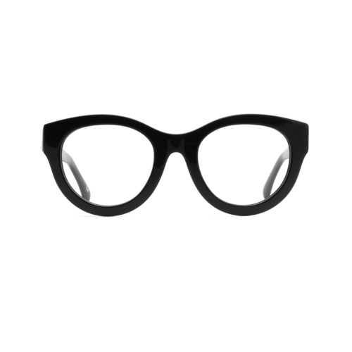 Gafas de marco óptico de acetato geométrico de forma geométrica