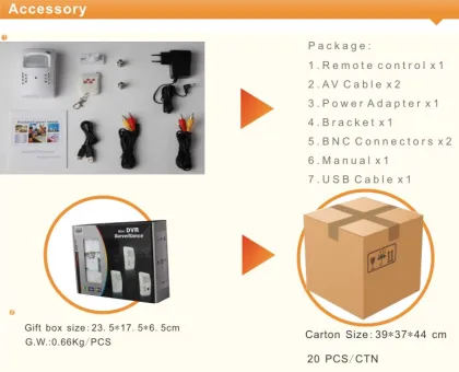 wireless hidden microphone DVR with 4 sony ccd