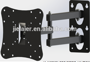 Three arms 180 degree swivel and 15 degree tilted led tv mount