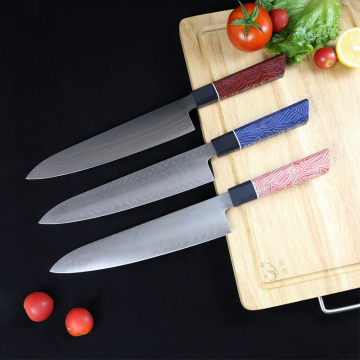 Premium Copper Damascus Steel Full Tang Chef Knife με λαβή G10