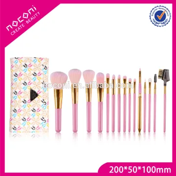 2016 New Design High Quality 15pcs Custom Logo Private Label Makeup Brush/Makeup Brush set Manufacture