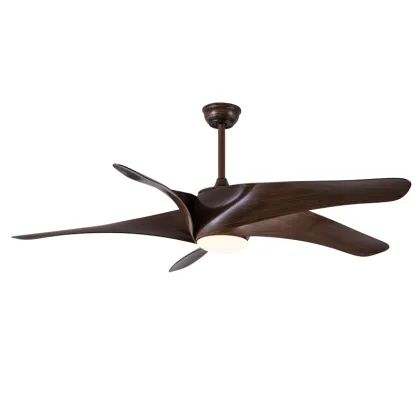 Modern Big Ceiling Fan with Light and Remote Control