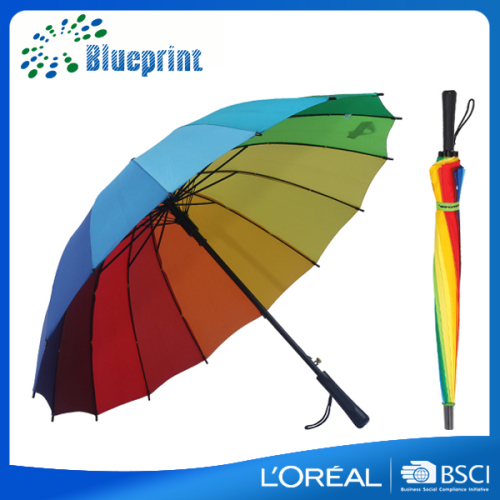 Wholesale custom logo rainbow sun protection umbrella for adults