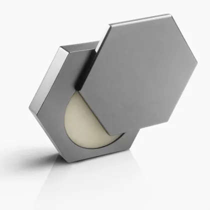 Custom Magnetic Refillable Metal Makeup Jars - Cosmetics Metal Compact Case & Solid Perfume Containers