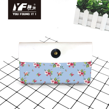Custom Flower Story Style PU Leather Bag Bag Cosmetic Bag Case y bolso multifuncional