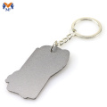 Metalen sleutelhanger met aangepast logo