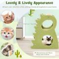 Modern Cat Tree with Rotatable Sisal Scratching Ball