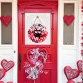 Sevgililer Günü Kara Kedi Ahşap Hoş Geldiniz Tabelası