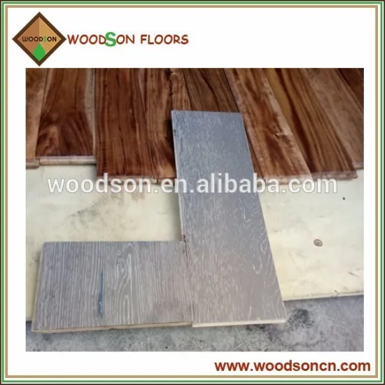 Big Width Customized Grey Color Engineered Oak Wood Flooring