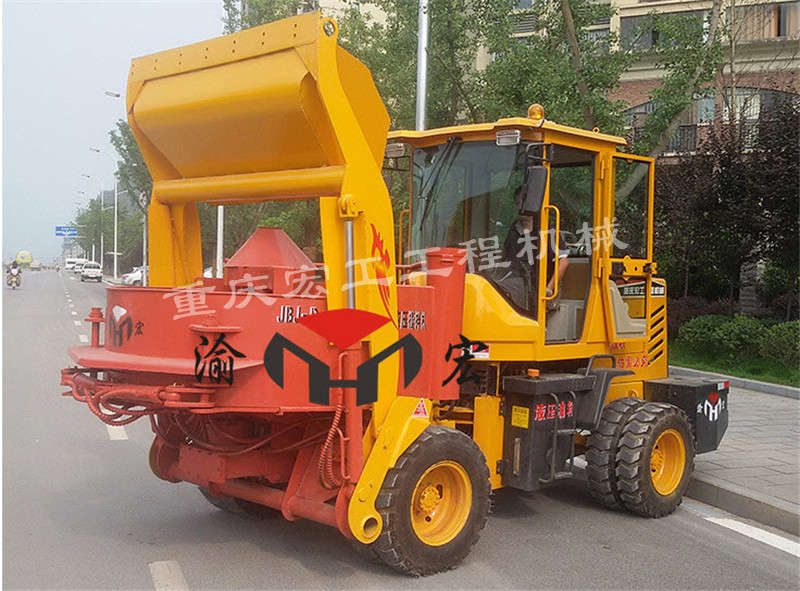 Automatic concrete mixer