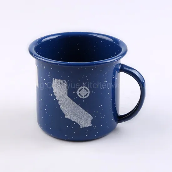 Traditional Logo Metal Camp Mug