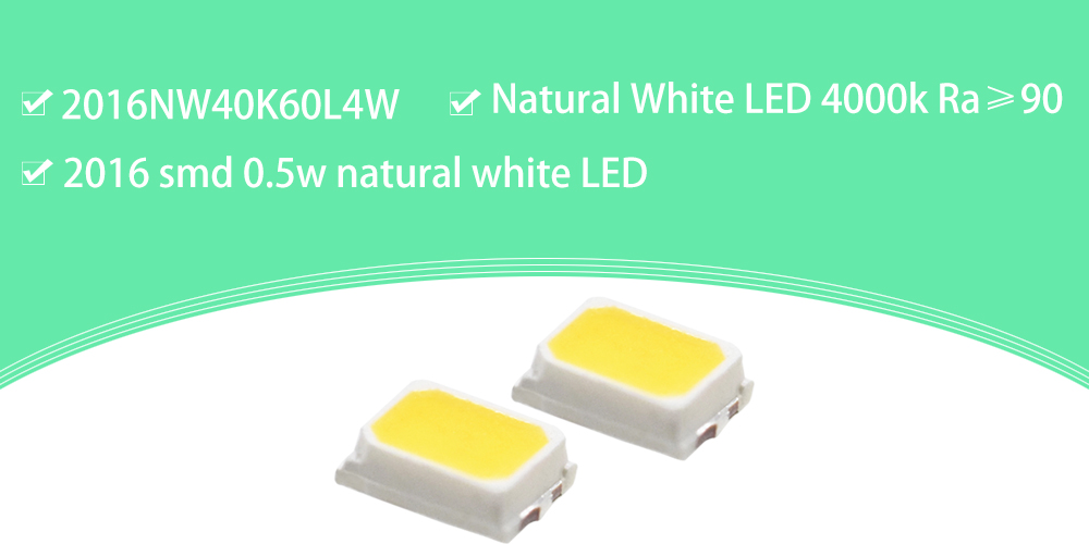 2016NW40K60L4W High CRI LED SMD 2016 LED 4000-4500K 150mA