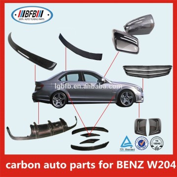 high-tech carbon fiber rear bumper diffuser for Mercedes W204