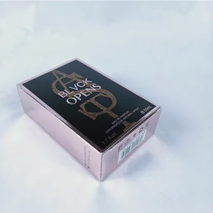 Rose Gold Paper Emboss Logo Perfume Box