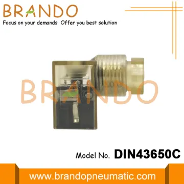 DIN43650C Type Electric Solenoid Valve Plug Connector IP65