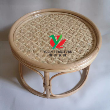 Natural Color Nesting Round Rattan Bamboo Coffee Table