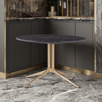 Modern Marble Top Side Table - Cheap Metal Sofa Table for Home Dining & Living Room Furniture
