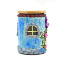 Rose House House Polymer Clay Tobacco Storage Jar