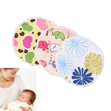 1PCS Random Color Bamboo Nursing Pads Breast Pad For Mum Washable Waterproof Feeding Pad Bamboo Reusable Pads