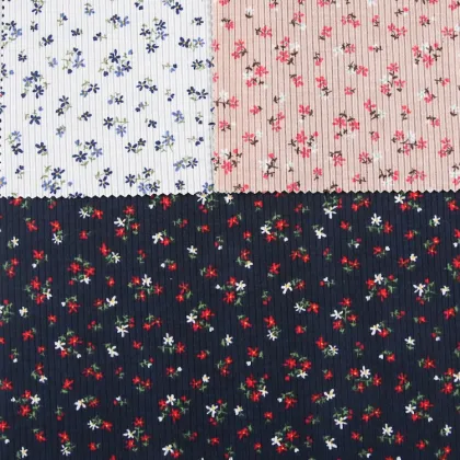 Floral SGS Oeko-Tex Standard Dress Material Fabric Women's