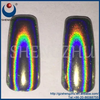 Rainbow effect pigments, Nail holographic pigment