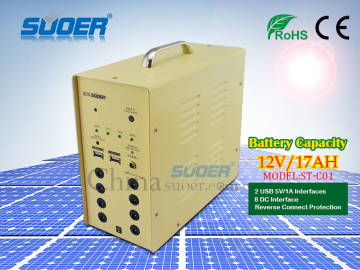 Suoer Factory Price 12v 17AH Solar Power Generator