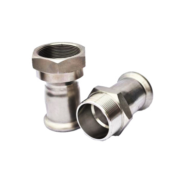 Stainless steel thickened pipe threaded water pipe fittings