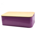 Bread Box with Bamboo Cutting Board Lid