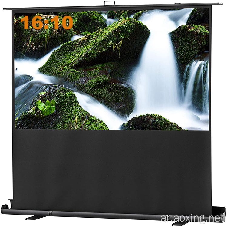 180 × 113 سم سحب شاشة عرض سوداء
