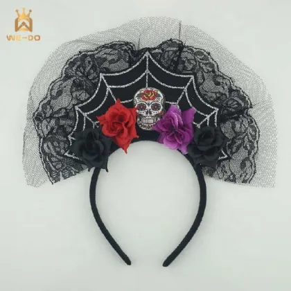 2023 New Design Mexican Flower Headband for Day of the Dead and Halloween