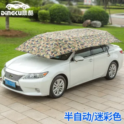 Electric outdoor car sunshade