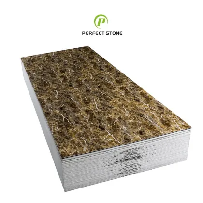 High Luxury Brown PVC Marble Sheet Wallpaper for Living Room