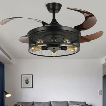 5 E26 Base Retractable Blades Ceiling Light Fixture