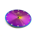 Dial de relógio de estilo minimalista de revestimento roxo