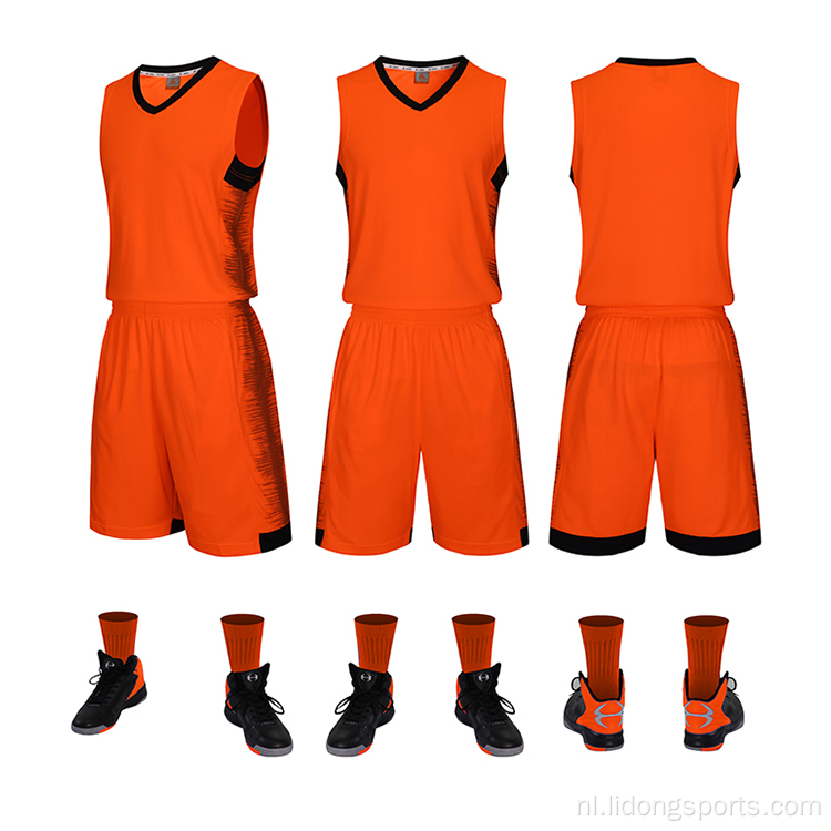 Ontwerp je eigen basketbalkleding groothandel basketbal jersey
