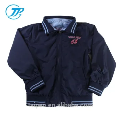 Fashion Kids Windbreaker Jacket Navy Blue Printed Boys Cardigan Coat For Children Jacket