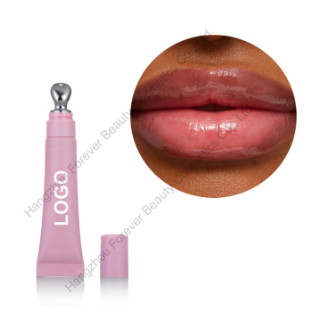 Private Label Vegan Peptide Lip Treatment with Custom Pink Packaging