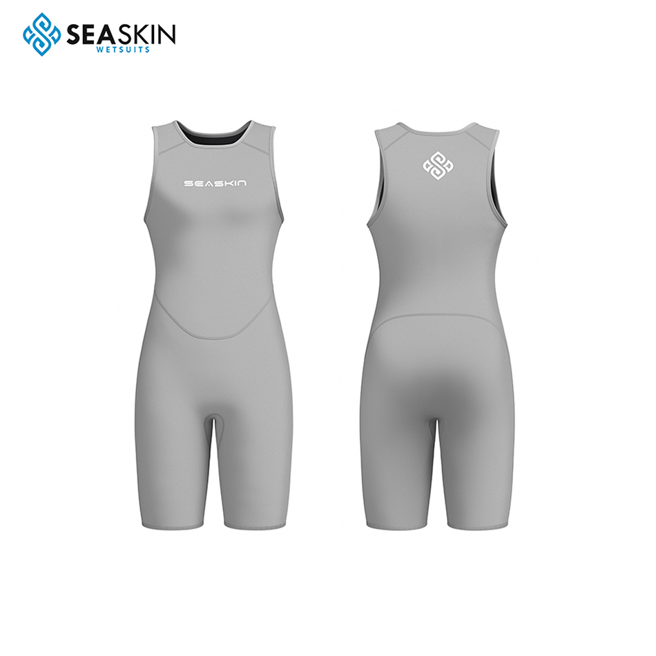 Shortkink short john wetsuit di surf senza cerniera per donne