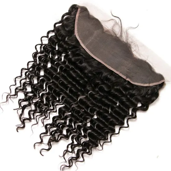 Cuticle Aligne Hair Vendors Cheapest Brazilian Hair On Special Transparent Lace Pre Plucked 13X4 Hd Lace Frontal Deep Wave