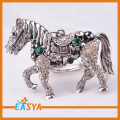 Anillos de diamantes caballo forma llavero barato llavero regalos a granel