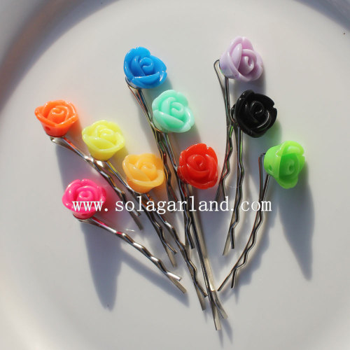 Moda Rose Colors Hair Clip Slide Online Atacado