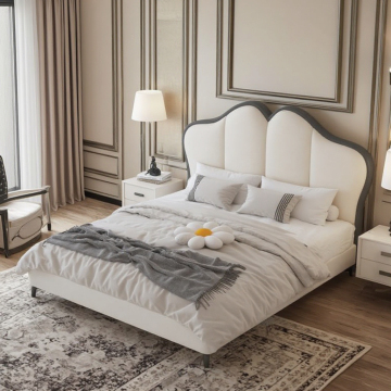 Modern UK Design MDF Leather Soft Sofa Bed