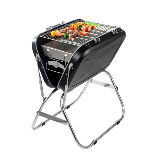 Portable BBQ Grill Outdoor Stainless Steel BBQ Camping Grill for Outdoor Cooking Camping Hiking Picnics