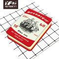 Retro traffic style metal cover notebook