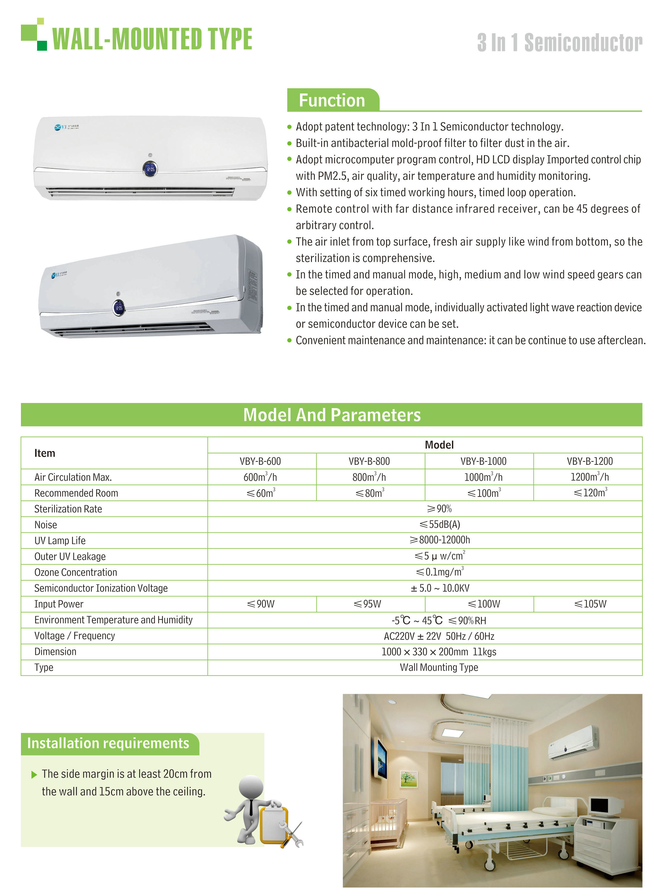 Wall-mounted Air Sterilizer