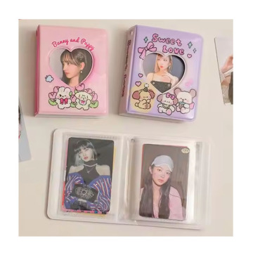 Cute Pastel K-pop Collectible Book Photo Album - Heart Shape PVC Plastic Pocket
